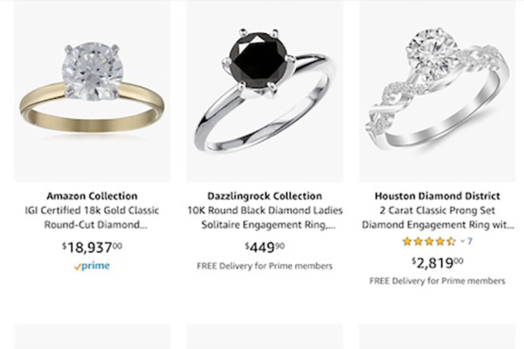 Buying a Diamond Engagement Ring Online vs. at a Store