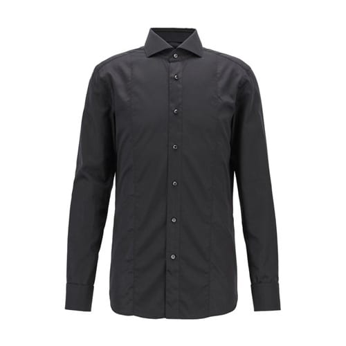 Tailored Shirt with Textured Front Panel | The Plunge