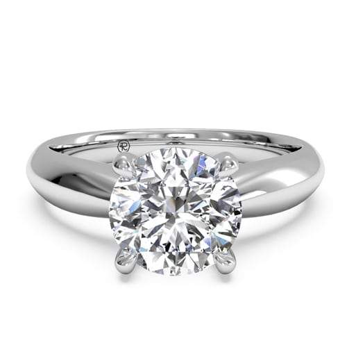 SOLITAIRE DIAMOND TAPERED ENGAGEMENT RING WITH SURPRISE DIAMONDS | The ...