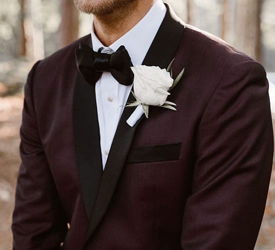Real Looks From Real Grooms: Oxblood Tuxedos | The Plunge