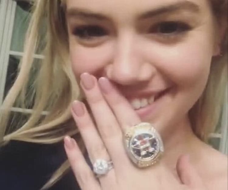 Kate Upton engagement diamond ring