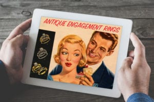 Plunge Antique Engagement Ring