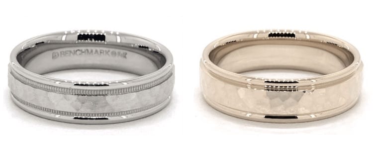 White Gold Polished Wedding Ring | Handmade Wedding Rings | J&E